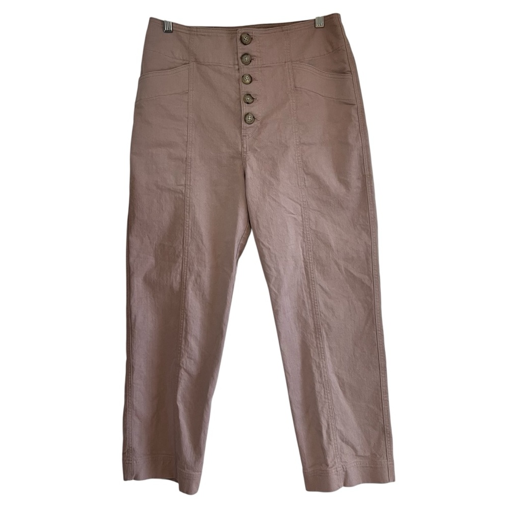 Club Monaco cropped high waist utility casual pants size 10 excellent condition - Picture 5 of 14
